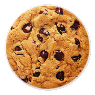 Chocolate Chip Cookie Ceramic Knob