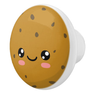 Chocolate Chip Cookie Ceramic Knob