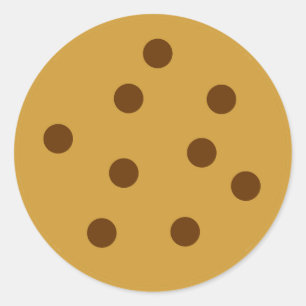 Chocolate Chip Cookie Classic Round Sticker