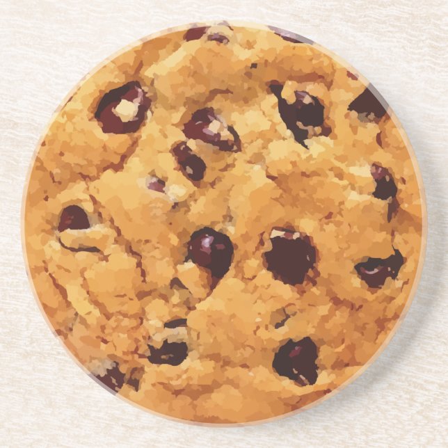 Chocolate Chip Cookie Coaster (Front)