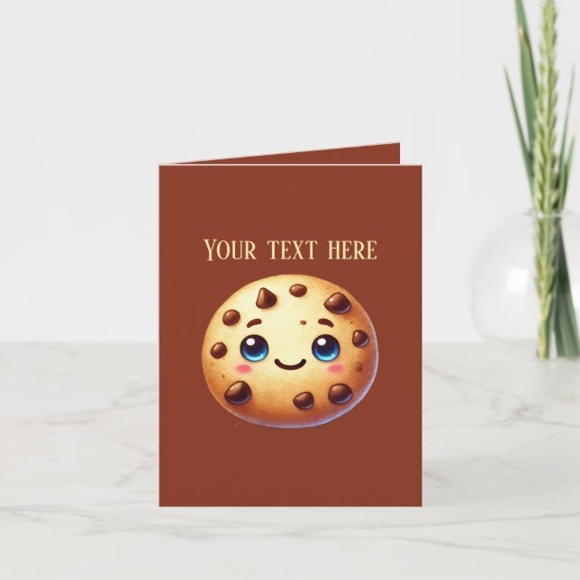  chocolate chip cookie customisable bakery vendors card (Front)