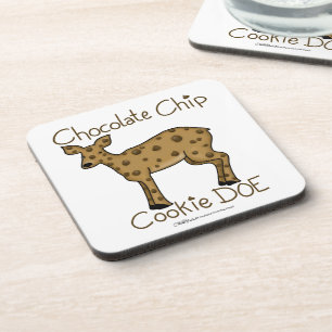 Chocolate Chip Cookie Doe Coaster