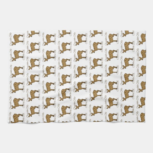 Chocolate Chip Cookie Doe Tea Towel (Horizontal)