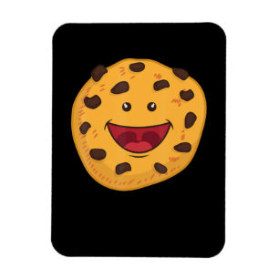 Chocolate Chip Cookie Face Halloween Product Magnet