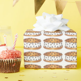Chocolate Chip Cookie Ice Cream Sandwiches Wrapping Paper