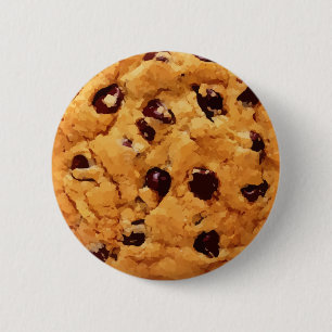 Chocolate Chip Cookie Image 6 Cm Round Badge