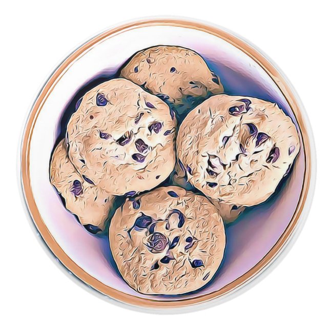 Chocolate Chip Cookie Kitchen Cabinet  Knob (Front)