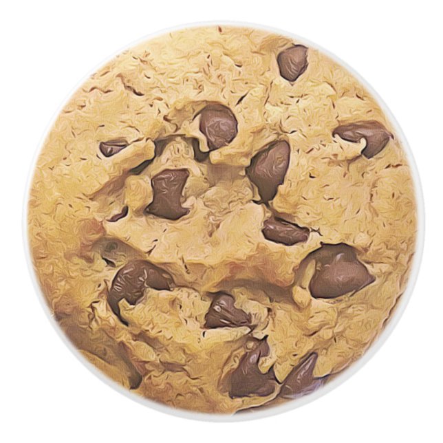 Chocolate Chip Cookie Kitchen Cabinet Knob (Front)