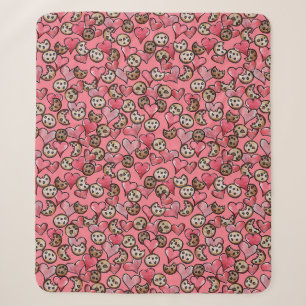 Chocolate Chip Cookie Lovers Sherpa Blanket