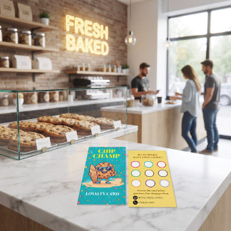 Chocolate Chip Cookie Loyalty Card