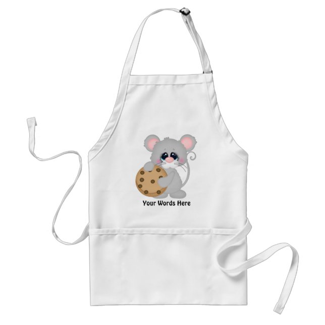 Chocolate chip cookie mouse vendors apron (Front)