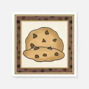 Chocolate Chip Cookie paper napkins