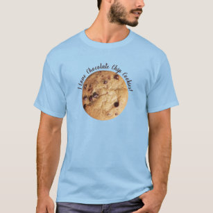 Chocolate Chip Cookie Personalised Text  T-Shirt