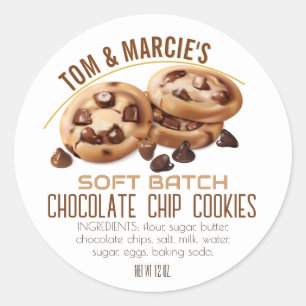 Chocolate Chip Cookie Product Labels