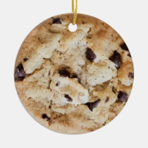 Chocolate Chip Cookie Romantic Christmas   Ceramic Tree Decoration