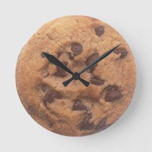 Chocolate Chip Cookie Round Clock