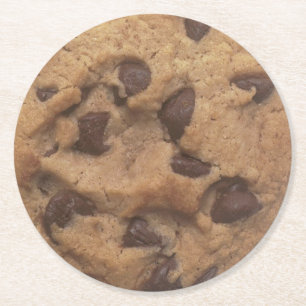 Chocolate Chip Cookie Round Coaster