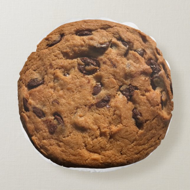 Chocolate chip cookie  round cushion (Front)
