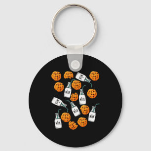 Chocolate Chip Cookies And Milk Funny Costume  Key Ring