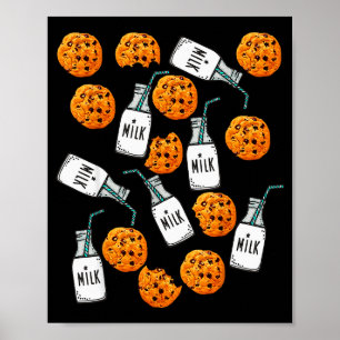 Chocolate Chip Cookies And Milk Funny Costume Poster