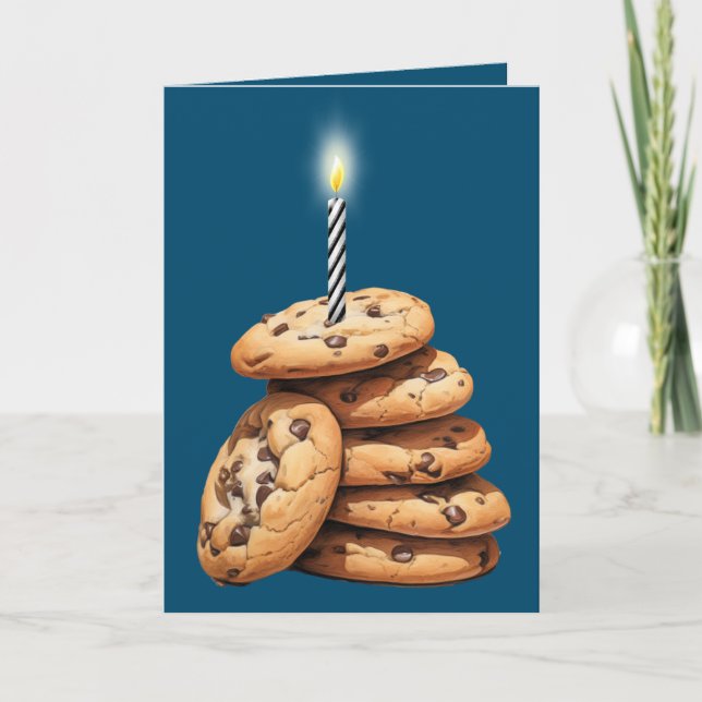 Chocolate Chip Cookies Birthday Card (Front)