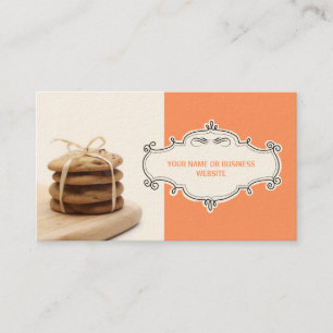 Chocolate Chip Cookies Business Cards {Orange}