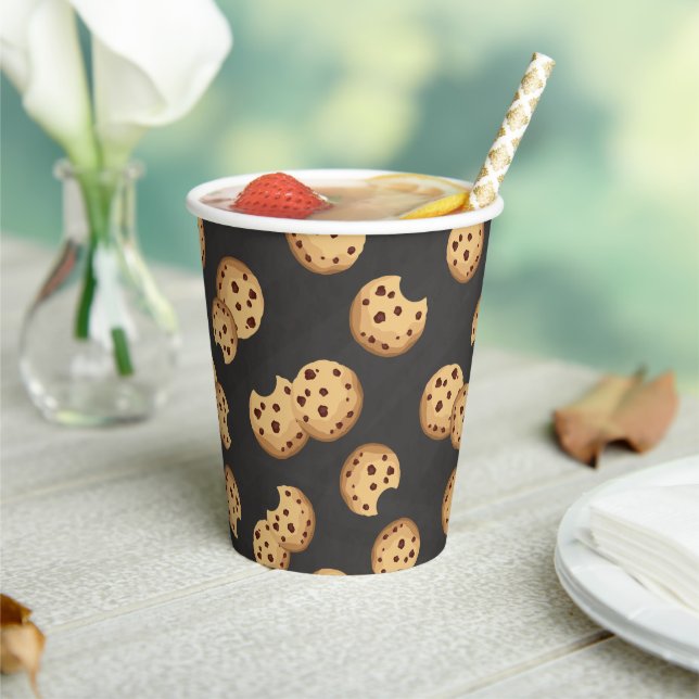 Chocolate Chip Cookies Chalkboard Birthday Paper C Cups (Insitu)