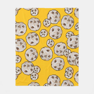 Chocolate Chip Cookies Fleece Blanket