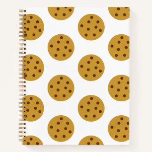 Chocolate Chip Cookies Fun Cute Dessert Snack Notebook