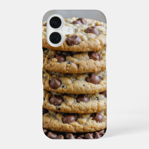 Chocolate Chip Cookies On Chocolate Morsels iPhone 16 Case