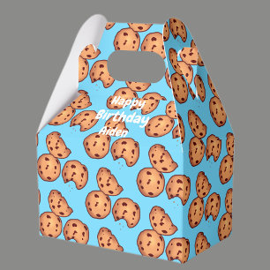 Chocolate Chip Cookies Pattern Favour Box
