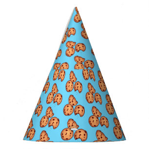 Chocolate Chip Cookies Pattern Party Hat