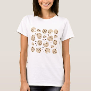 Chocolate Chip Cookies Pattern T-Shirt