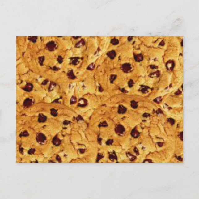 chocolate chip cookies postcard (Front)