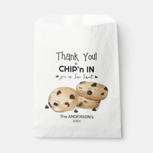 Chocolate Chip Cookies Thank You Baking Gift Favour Bags