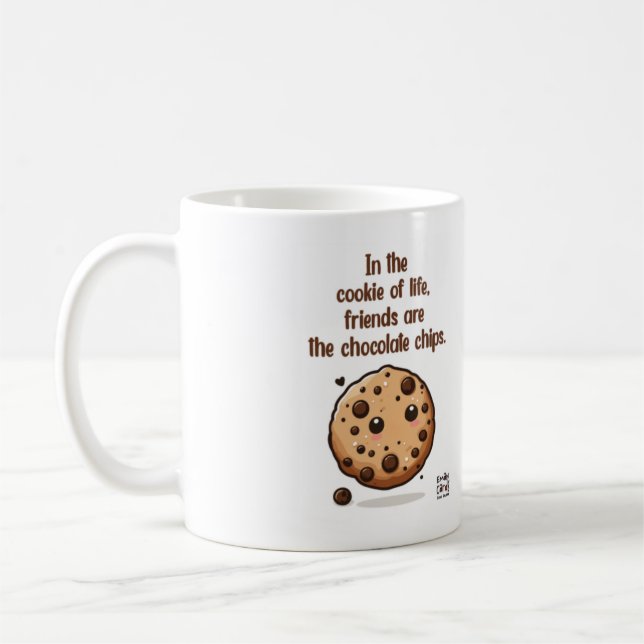 Chocolate chip friendship coffee mug (Left)