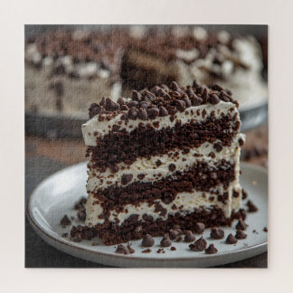 Chocolate Chip Ice Cream Cake Jigsaw Puzzle