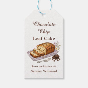 Chocolate Chip Loaf Cake Gift Tags