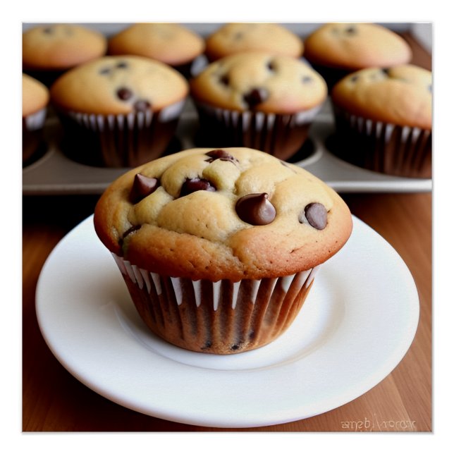 Chocolate Chip Muffin Poster (Front)
