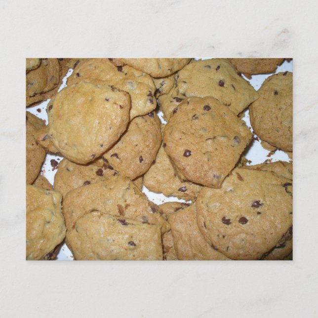 Chocolate Chip Oatmeal Cookies Postcard (Front)