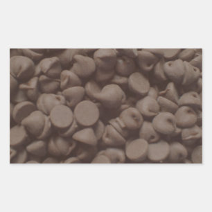 Chocolate chip rectangular sticker