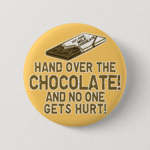 Chocolate Chocoholic 6 Cm Round Badge