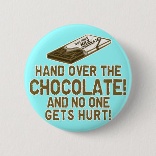 Chocolate Chocoholic 6 Cm Round Badge