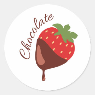 Chocolate Classic Round Sticker