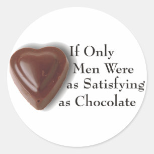 Chocolate Classic Round Sticker