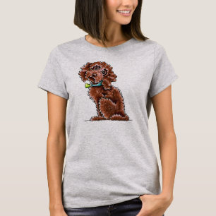 Chocolate Cockapoo Heart Collar T-Shirt