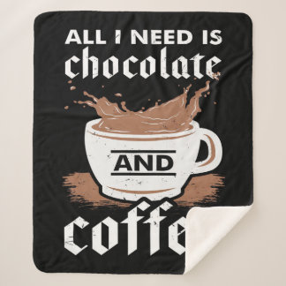 Chocolate Coffee |Chocolate Lover Sherpa Blanket
