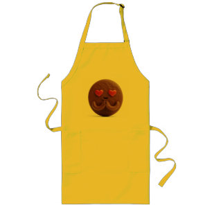 Chocolate Cookie in Love, Heart Eyes Long Apron