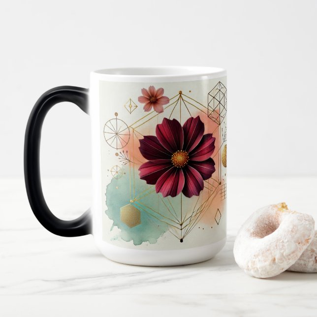 Chocolate Cosmos Mug Design (With Donut)