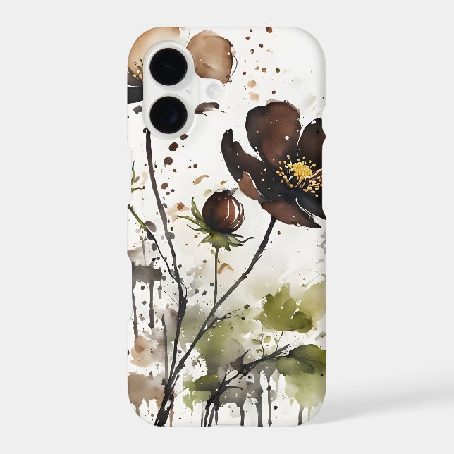 Chocolate cosmos - Watercolor flowers (Back)